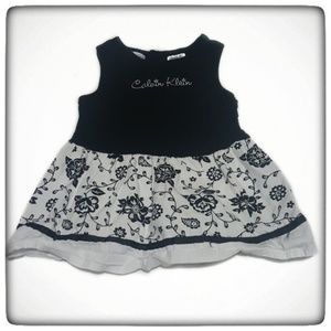 Calvin Klein Baby Girl Sleveless Summer Dress-12 M